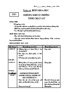 Giáo án Khoa học 4 bài 31, 32