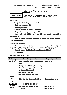 Giáo án Khoa học 4 bài 33, 34