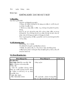 Giáo án Khoa học 4 bài 35, 36