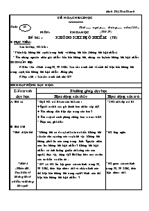 Giáo án Khoa học 4 bài 39, 40