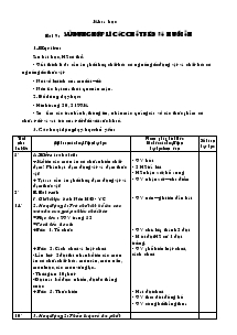 Giáo án Khoa học 4 chuẩn kiến thức