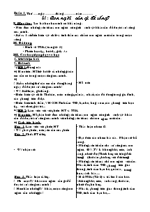 Giáo án Khoa học 4 học kì I