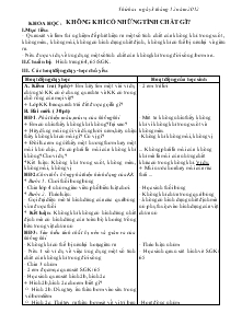 Giáo án Khoa học 4: không khí có những tính chất gì?