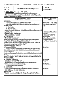 Giáo án Khoa học 4 - Nguyễn Hữu Sáu - Trường Tiểu học Số 1 Duy Phước - Tuần 31