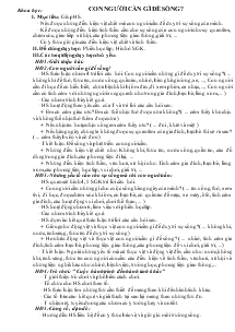 Giáo án Khoa học 4 tiết 1 đến 15