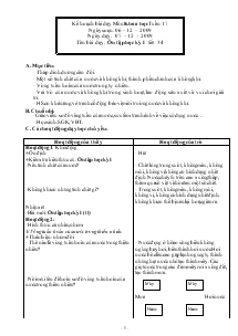 Giáo án Khoa học 4 tiết 34: Ôn tập học kỳ I