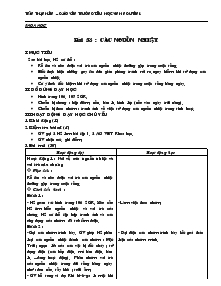 Giáo án Khoa học 4 - Trường tiểu học Vĩnh nguyên 1 - Tuần 27