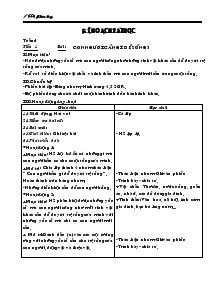 Giáo án Khoa học 4 tuần 1 đến 35