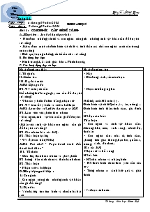 Giáo án Khoa học lớp 4 kì 1