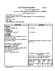 Giáo án Khoa học lớp 4 trọn bộ