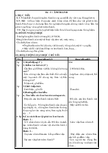 Giáo án Khoa học lớp 4 tuần 21