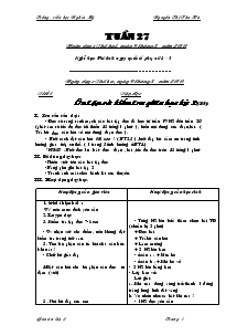 Giáo án khối 2 - Tuần 24