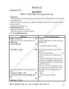 Giáo án khối 4 - Tuần 12 - Năm 2011