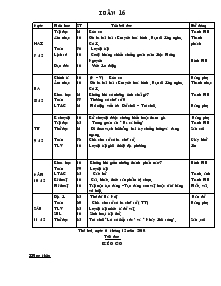 Giáo án khối 4 tuần 16