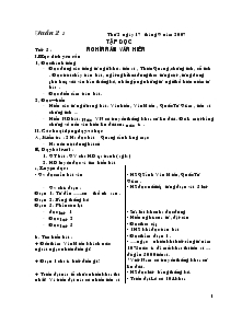 Giáo án khối 4 - Tuần 2 năm 2007