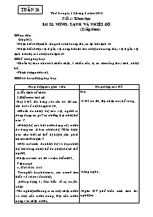 Giáo án khối 4 - Tuần 26 năm 2012