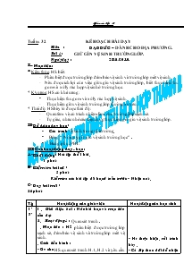 Giáo án kĩ năng sống lớp 3 - Tuần 32, 33