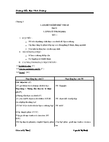 Giáo án Kỹ thuật 4 - Bài 31: Lắp xe có thang (tiết 1)