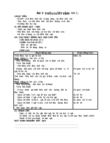 Giáo án Kỹ thuật 4 - Bài 9: Thêu lướt vặn (tiết 1)