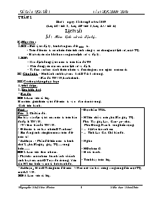 Giáo án Lịch sử 4 - Năm học 2009 - 2010