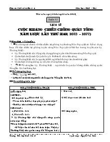 Giáo án Lịch sử, Địa lý - Tuần 13 đến tuần 18