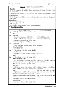 Giáo án Lịch sử, Địa lý - Tuần 20