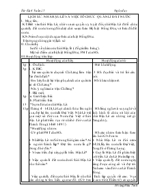 Giáo án Lịch sử, Địa lý - Tuần 21