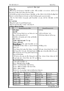 Giáo án Lịch sử, Địa lý - Tuần 24