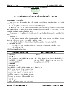 Giáo án Lịch sử, Địa lý - Tuần 26