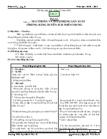 Giáo án Lịch sử, Địa lý - Tuần 27, 28