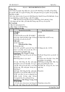 Giáo án Lịch sử, Địa lý - Tuần 31