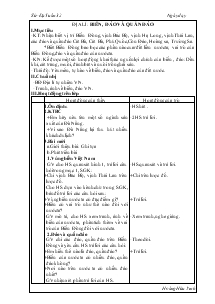 Giáo án Lịch sử, Địa lý - Tuần 32