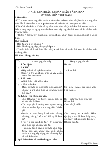 Giáo án Lịch sử, Địa lý - Tuần 33