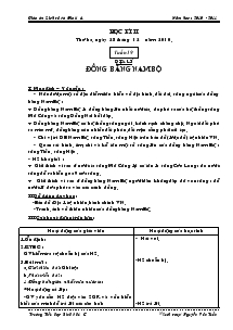 Giáo án Lịch sử và Địa lí 4 - Học kì II