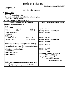 Giáo án Lớp 3 năm 2010 - Tuần 16