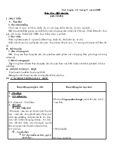 Giáo án Lớp 3 - Tuần 4