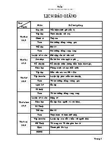 Giáo án Lớp 4 – Trường tiểu học Lý Thường Kiệt - Năm học: 2013 – 2014 - Tuần 9