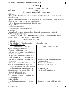 Giáo án Lớp 4 – Trường tiểu học Lý Thường Kiệt - Năm học: 2013 – 2014 - Tuần 25