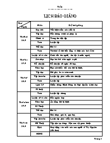 Giáo án Lớp 4 – Trường tiểu học Lý Thường Kiệt - Tuần 8