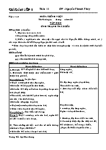 Giáo án lớp 4 tuần 11 - Trường tiểu học Giao Hương