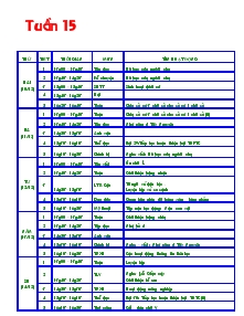 Giáo án lớp 4 - Tuần 15