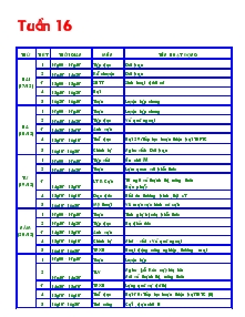 Giáo án lớp 4 - Tuần 16