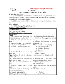 Giáo án lớp 4 - Tuần 18 năm 2007