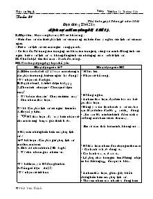 Giáo án lớp 4 tuần 21 - Trường Tiểu học Võ Thị Sáu