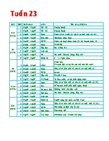 Giáo án lớp 4 - Tuần 23