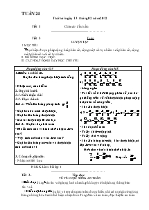 Giáo án lớp 4 tuần 24 chuẩn