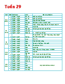 Giáo án lớp 4 - Tuần 29