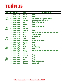 Giáo án lớp 4 - Tuần 35