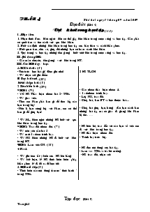 Giáo án lớp 4 tuần 4 - Trường Tiểu học Võ Thị Sáu
