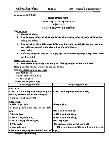 Giáo án lớp 4 tuần 5 - Trường tiểu học Giao Hương